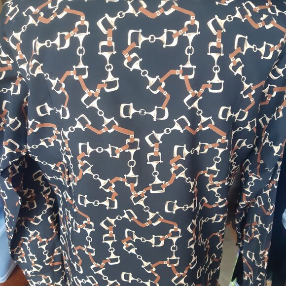 Vintage Hardy Amies Men's 1970's Nylon Black Button Up Shirt - Picture 8 of 14